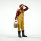 Diorama Modellbau Produktfoto 0: Fischer mit Eimer – Figur in Ölzeug und Gummistiefel (Ref. Nr. 444)