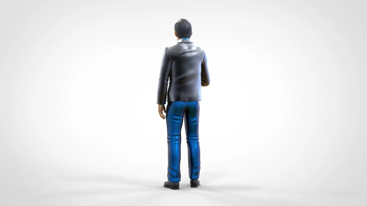 Produktfoto Diorama und Modellbau Miniatur Figur: Reporter Team - Reporter mit Mikro