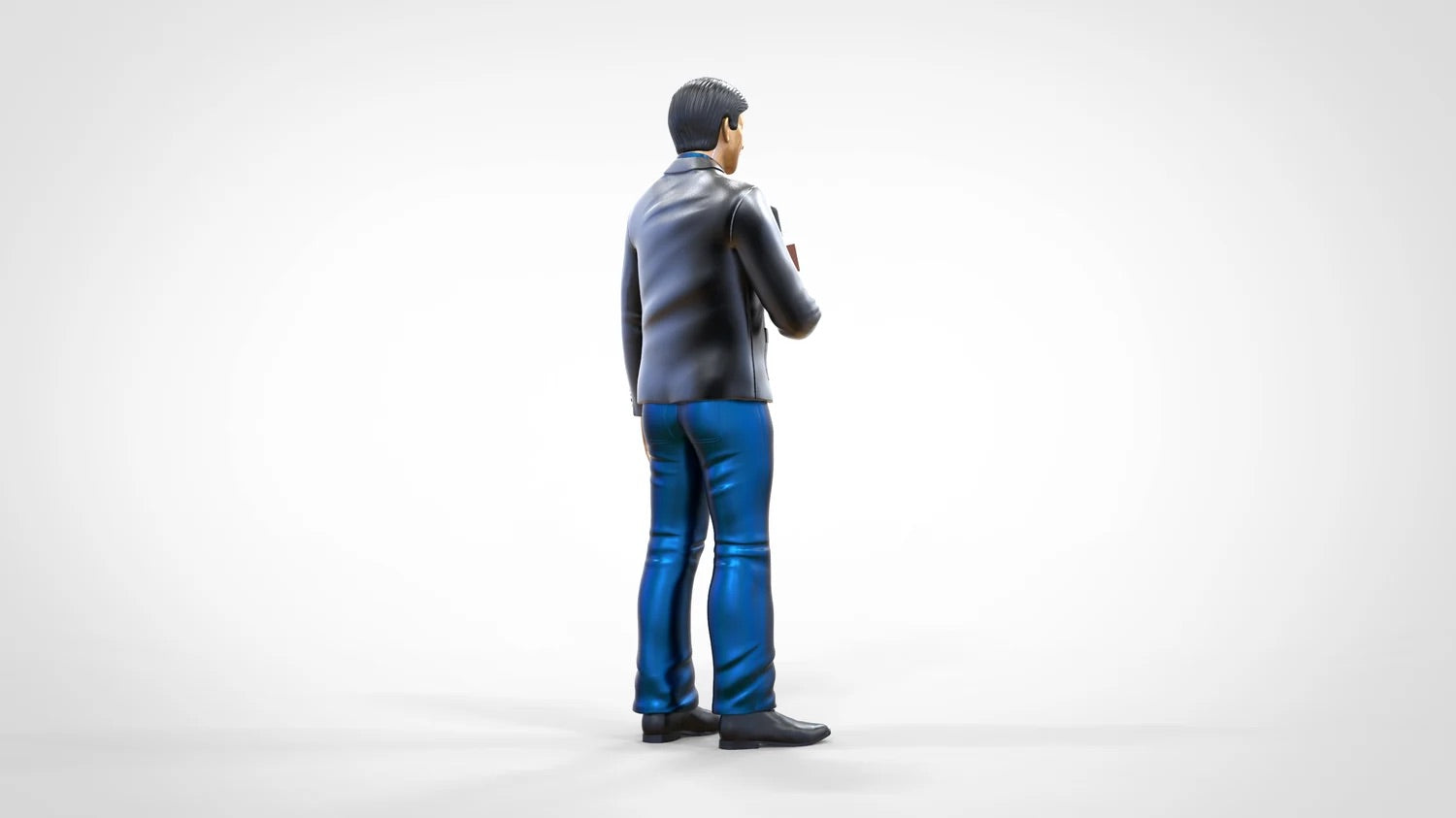 Produktfoto Diorama und Modellbau Miniatur Figur: Reporter Team - Reporter mit Mikro