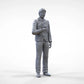 Produktfoto Diorama und Modellbau Miniatur Figur: Reporter Team - Reporter mit Mikro