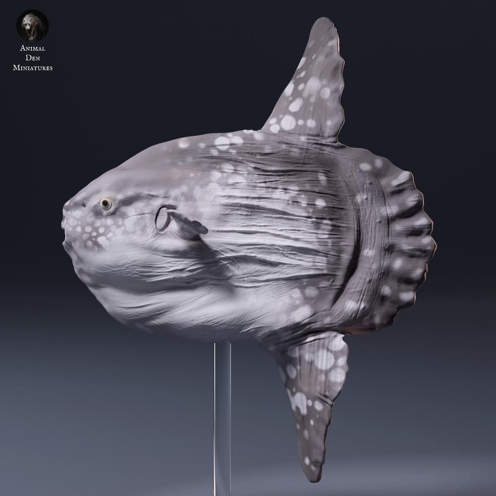 Foto del producto, figura de animal Animal Den Miniatures 6: Figura de animal marino: pez luna (26_09_06)