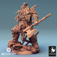 Foto del producto Tabletop 28mm Lord of the Print (LotP) 0: Miniatura de Tabletop: Orco Berserker, Jefe de Guerra Orco, Guerrero con dos hachas (24_04_E1)
