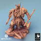 Foto del producto Tabletop 28mm Lord of the Print (LotP) 0: Miniatura de Tabletop: Orco Berserker, Jefe de Guerra Orco, Guerrero con dos hachas (24_04_E1)