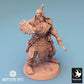 Foto del producto Tabletop 28mm Lord of the Print (LotP) 0: Miniatura de Tabletop: Guerrero/Berserker Orco con cuchilla de gancho y escudo de cofres, Guerrero Orco (24_04_H1)