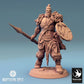 Foto del producto Tabletop 28mm Lord of the Print (LotP) 0: Miniatura de Tabletop: Orco Lanzador con Escudo Redondo, Orco Lanzador, Guerrero Orco, Guerrero Tribal, Portador de Escudo (24_04_K2)