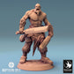 Foto del producto Tabletop 28mm Lord of the Print (LotP) 0: Figura de Fantasía: Guerrero Orco, Berserker con dos espadas, Campeón de la tribu (Guerrero Orco a Doble Empuñadura) (24_04_J5)