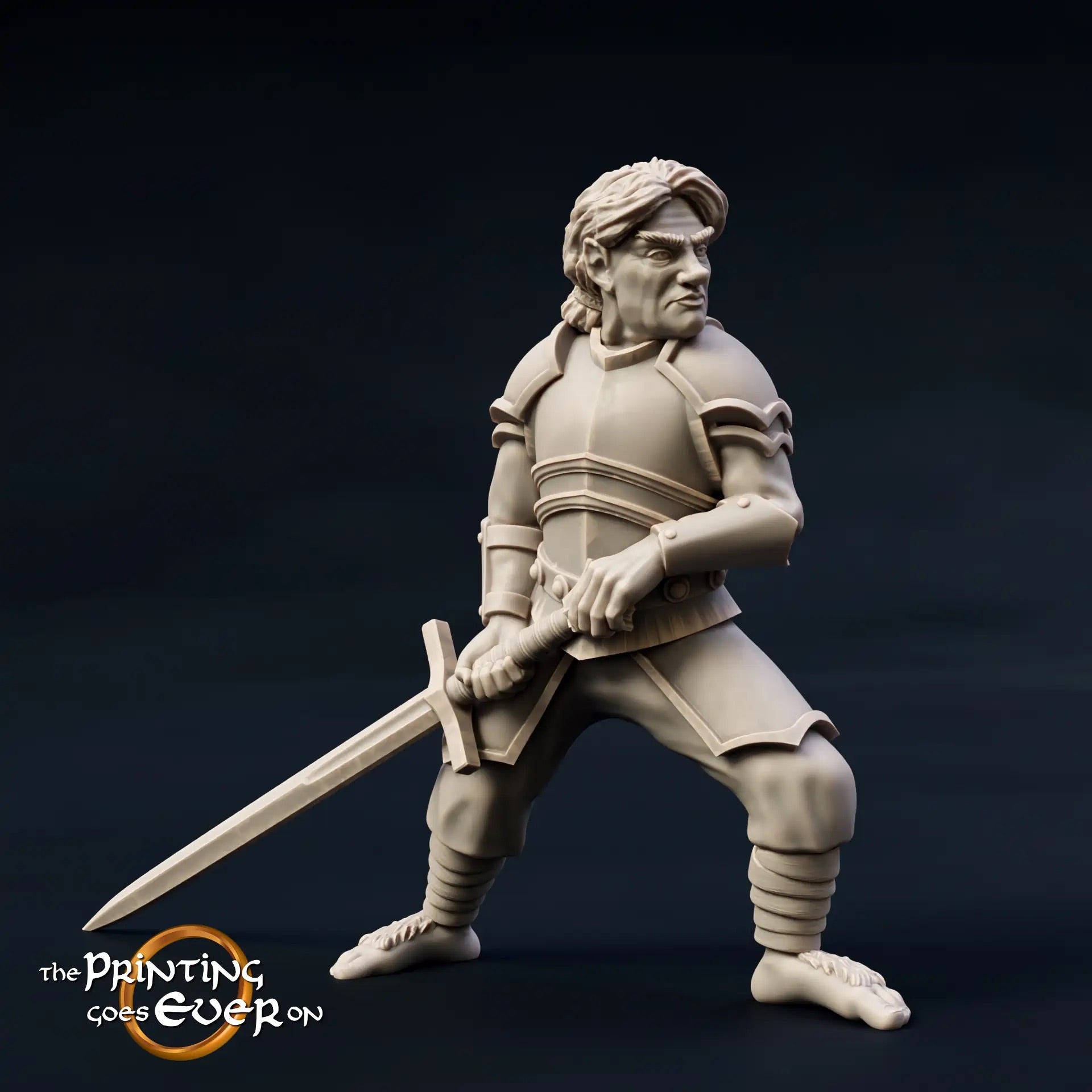 Foto del producto Tabletop 28mm The Printing Goes Ever On (TPGEO) 0: Escuadra de Halflings: Guerreros valientes - Infantería y jinetes