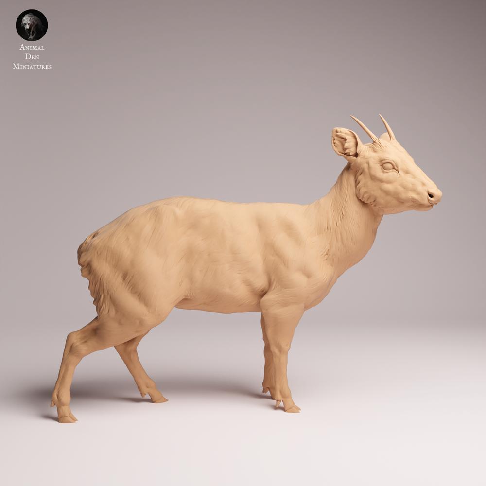 Foto del producto Tabletop 28mm Lord of the Print (LotP) 1: Figura de animal salvaje: Pudu - de pie (26_01_09)