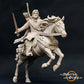 Foto del producto figura histórica medieval escala 75mm The Printing Goes Ever On (TPGEO) 0: Figuras de caballero medieval Ranger jinete espada - modelos de 75mm - exploradores del norte