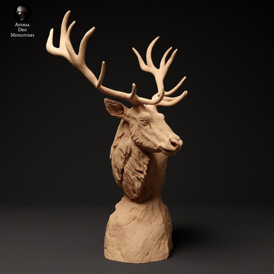 Foto de producto figura animal Animal Den Miniatures 0: Figura de animal salvaje: ciervo rojo - busto (24_01_58)
