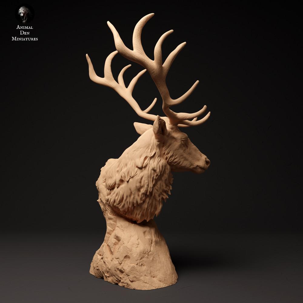 Foto de producto figura animal Animal Den Miniatures 2: Figura de animal salvaje: ciervo rojo - busto (24_01_58)