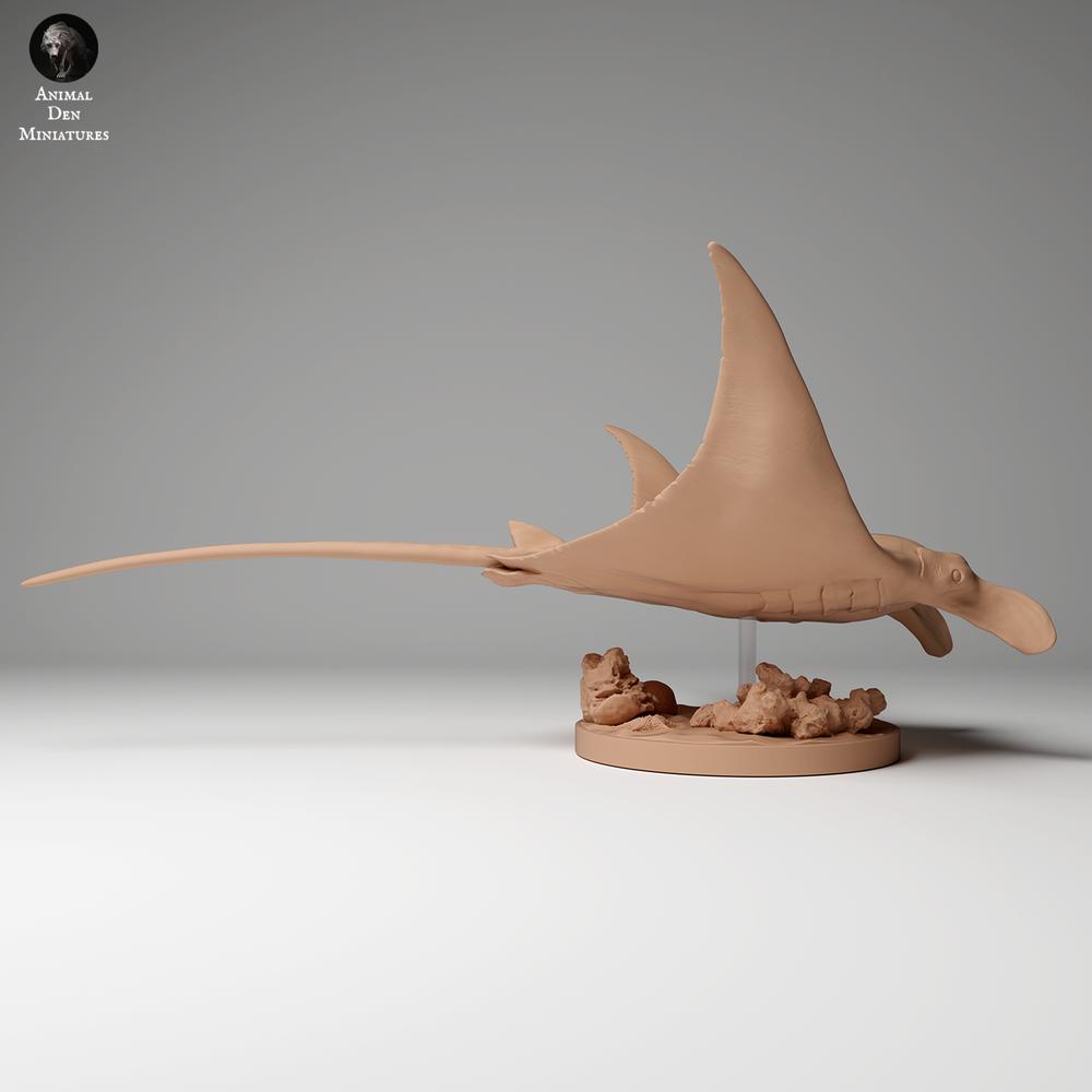 Foto de producto de figura animal Animal Den Miniatures 0: Figura animal oceánica: manta de arrecife (24_06_01)