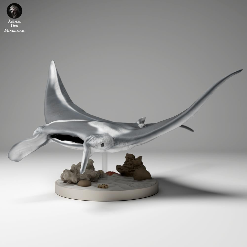 Foto de producto de figura de animal Animal Den Miniatures 1: figura de animal oceánico: manta de arrecife (24_06_01)