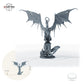 Geisterdrache am Turm: Größenvergleich, ca. 227 mm Gesamthöhe inklusive Base und höchstem Teil, mit 32-mm-Referenzfigur.