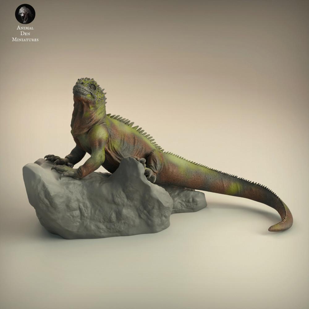 Foto de producto figura de animal Animal Den Miniatures 0: Figura de animal marino: iguana marina (22_03_03)