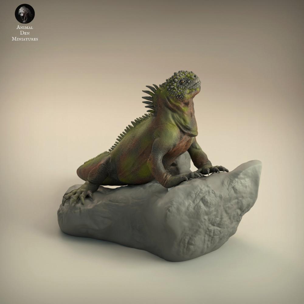 Foto de producto de figura de animal Animal Den Miniatures 1: Figura de animal marino: iguana marina (22_03_03)
