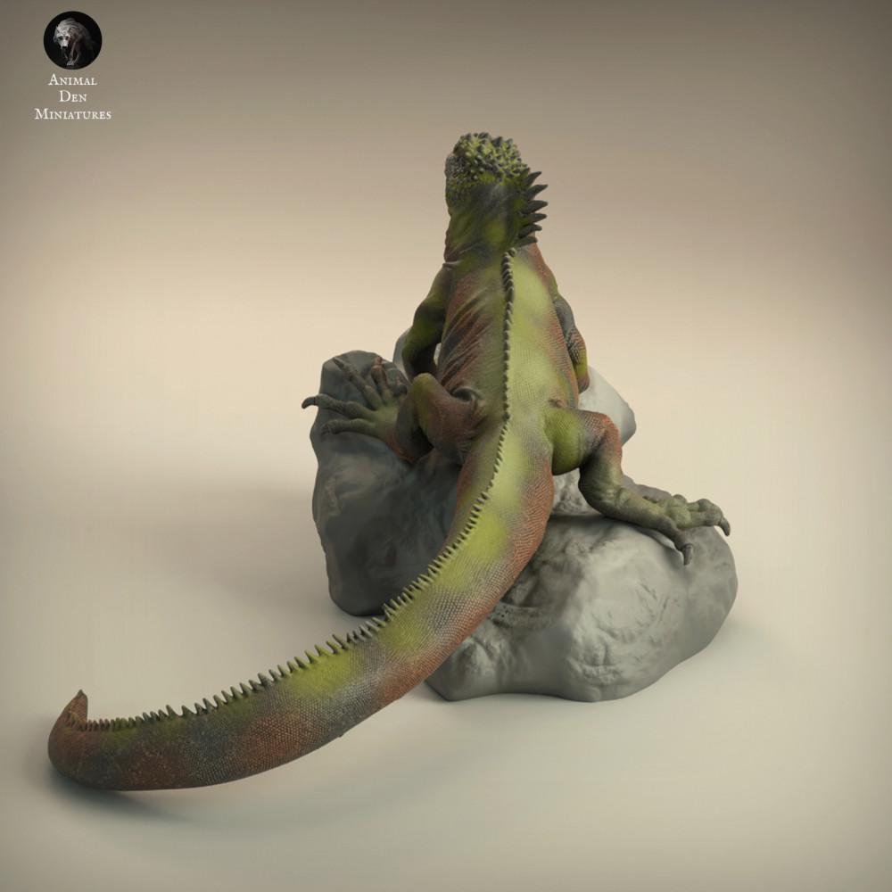 Foto de producto de figura animal Animal Den Miniatures 2: figura animal marina: iguana marina (22_03_03)