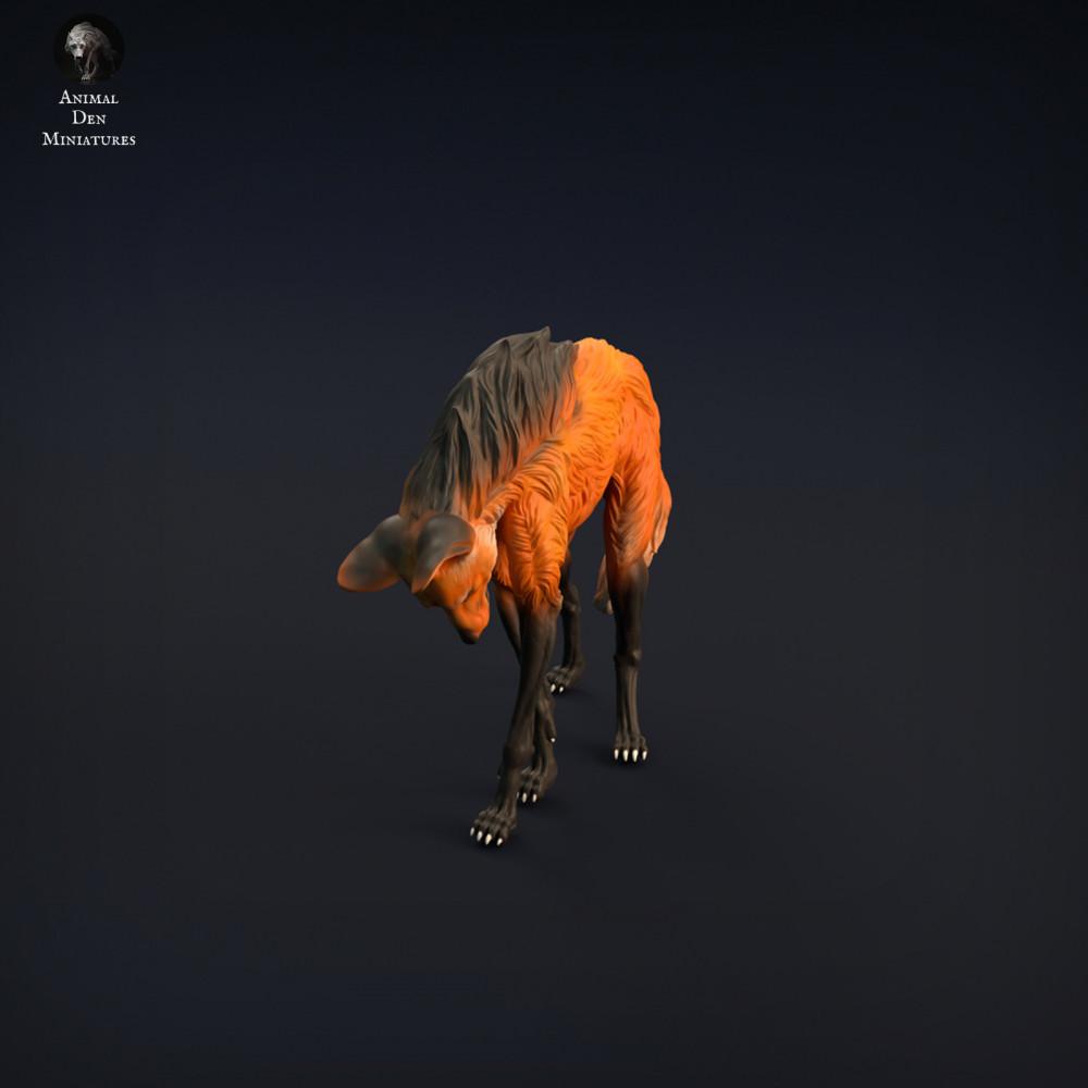 Foto de producto de figura animal Animal Den Miniatures 2: Figura de animal salvaje: lobo de crin (22_01_01)