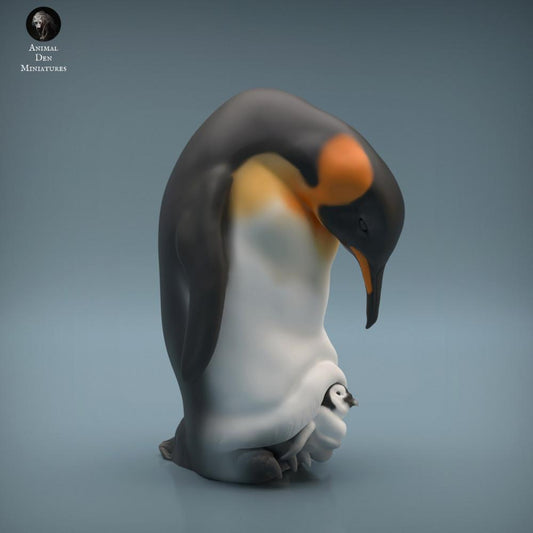 Foto de producto de figura animal Animal Den Miniatures 0: Figura animal polar: pingüino emperador (22_04_01)