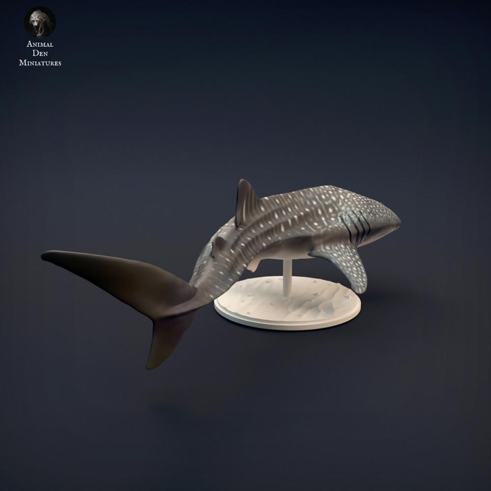 Foto de producto figura animal Animal Den Miniatures 4: figura animal marina: tiburón ballena (22_02_01)