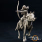 Foto del producto figura histórica medieval escala 75mm The Printing Goes Ever On (TPGEO) 0: Figuras de caballero medieval jinete con arco - modelos de 75mm - guerrero de la marca