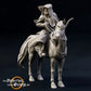 Foto del producto figura histórica medieval escala 75mm The Printing Goes Ever On (TPGEO) 0: Figuras de caballeros medievales jinetes con explorador - modelos de 75mm - guerreros de la marca