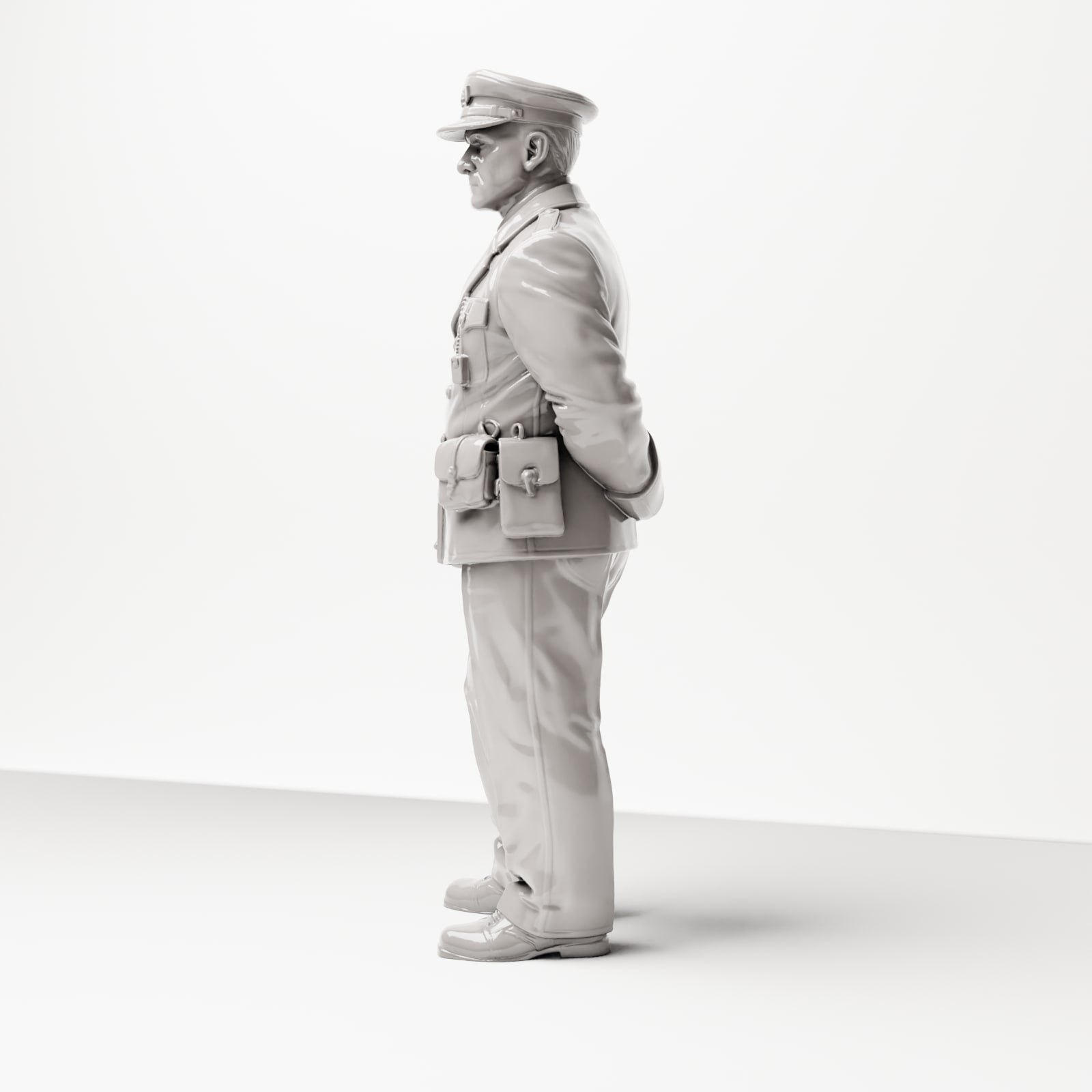 Foto del producto Diorama 1: Figura de pie: Jefe de estación / Inspector de estación con portapapeles (décadas de 1920-1930) (sc01)