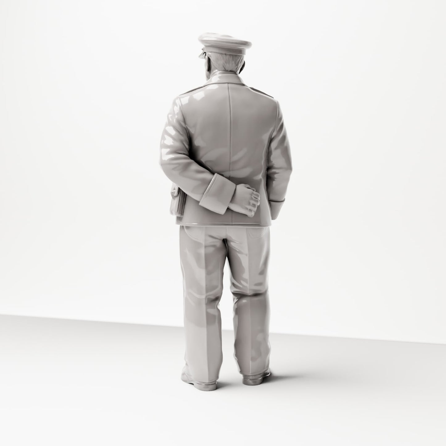 Foto del producto Diorama 2: Figura de pie: Jefe de estación / Inspector de estación con portapapeles (décadas de 1920-1930) (sc01)