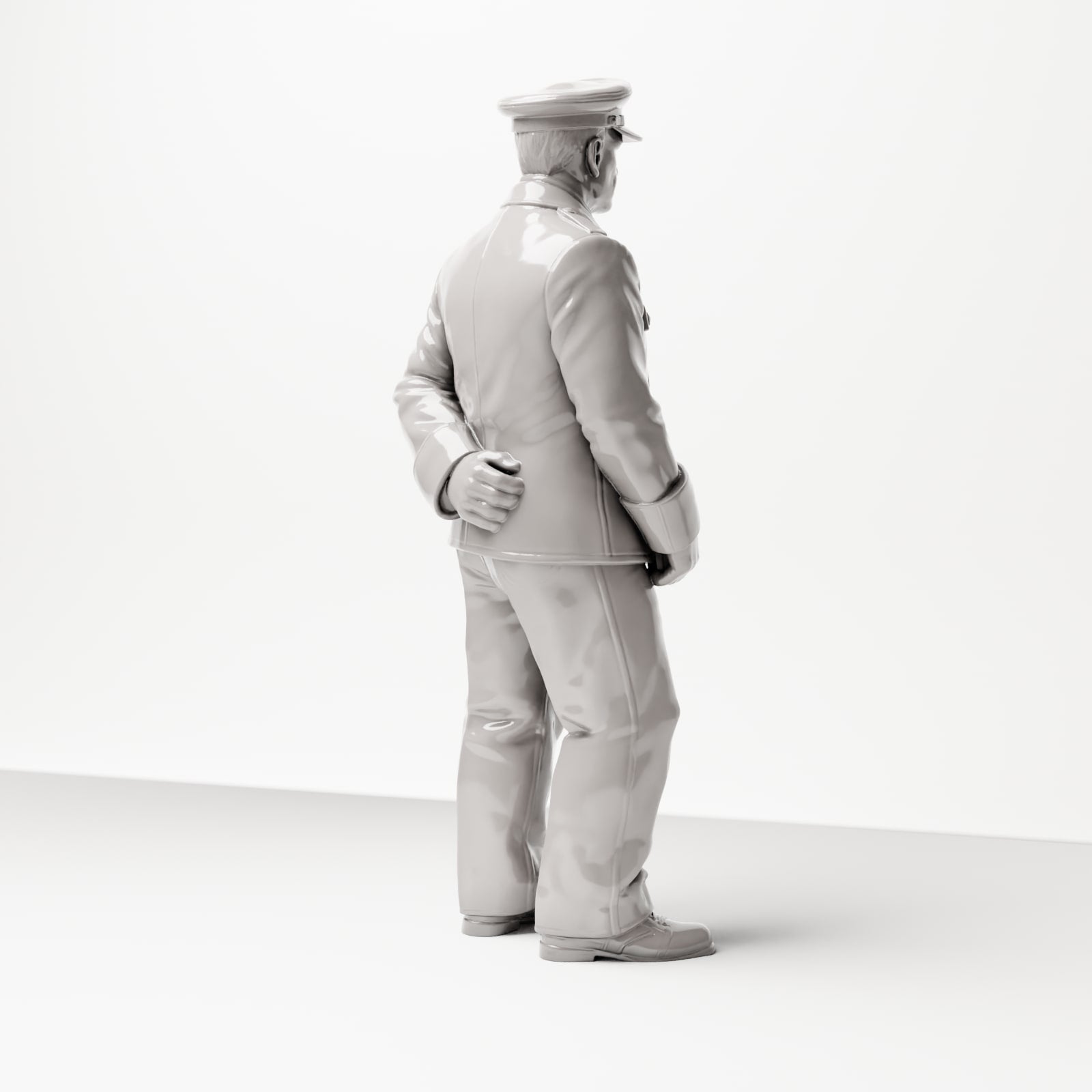 Foto del producto Diorama 3: Figura de pie: Jefe de estación / Inspector de estación con portapapeles (décadas de 1920-1930) (sc01)