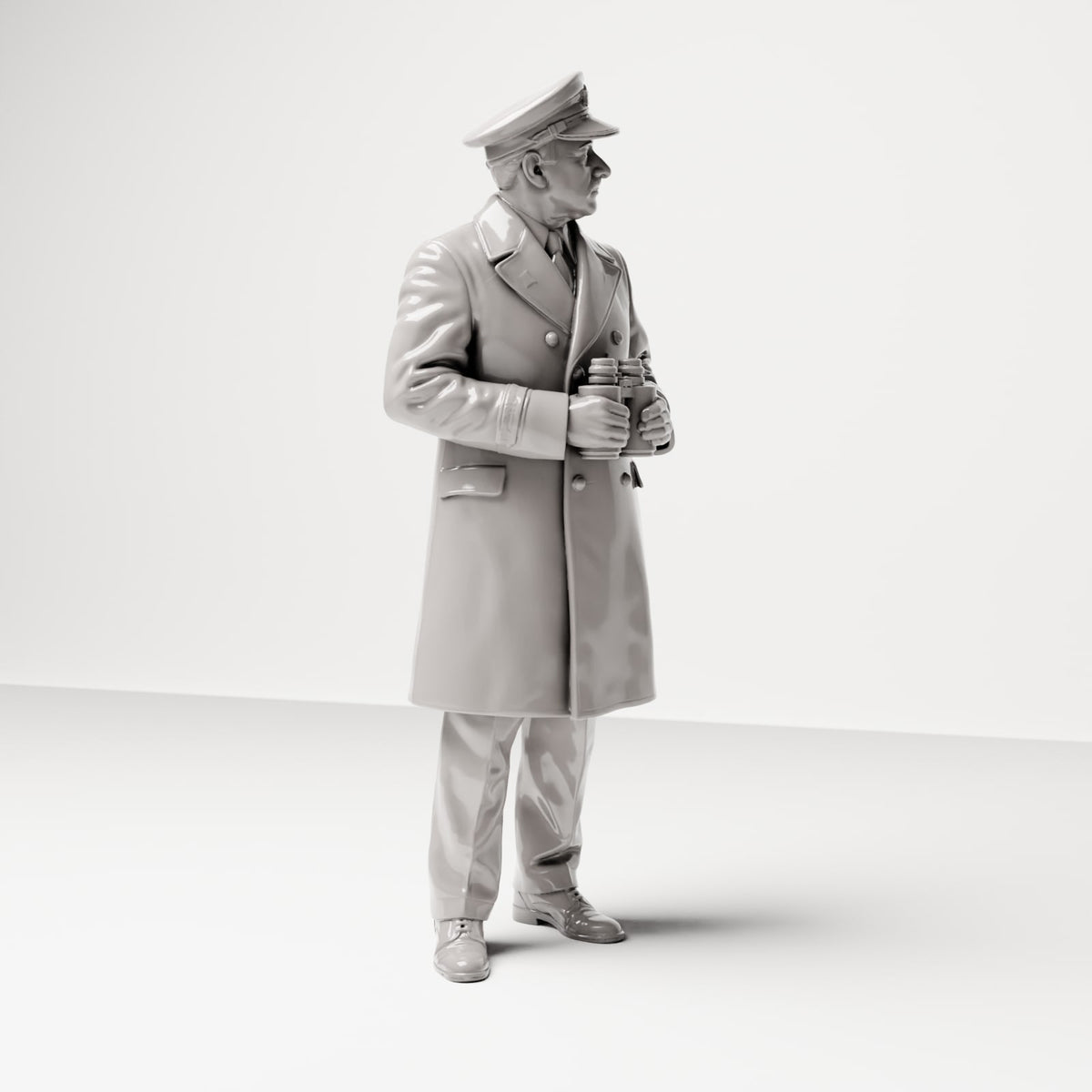 Foto de producto 4: Figura histórica para diorama: capitán de barco en el muelle con prismáticos (sc17)