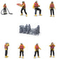 Foto del producto Diorama y modelo de figura en miniatura: Set de rescatistas, 8 figuras