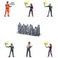Foto del producto Diorama y modelismo figura en miniatura: Set de vigilantes 2, 6 figuras