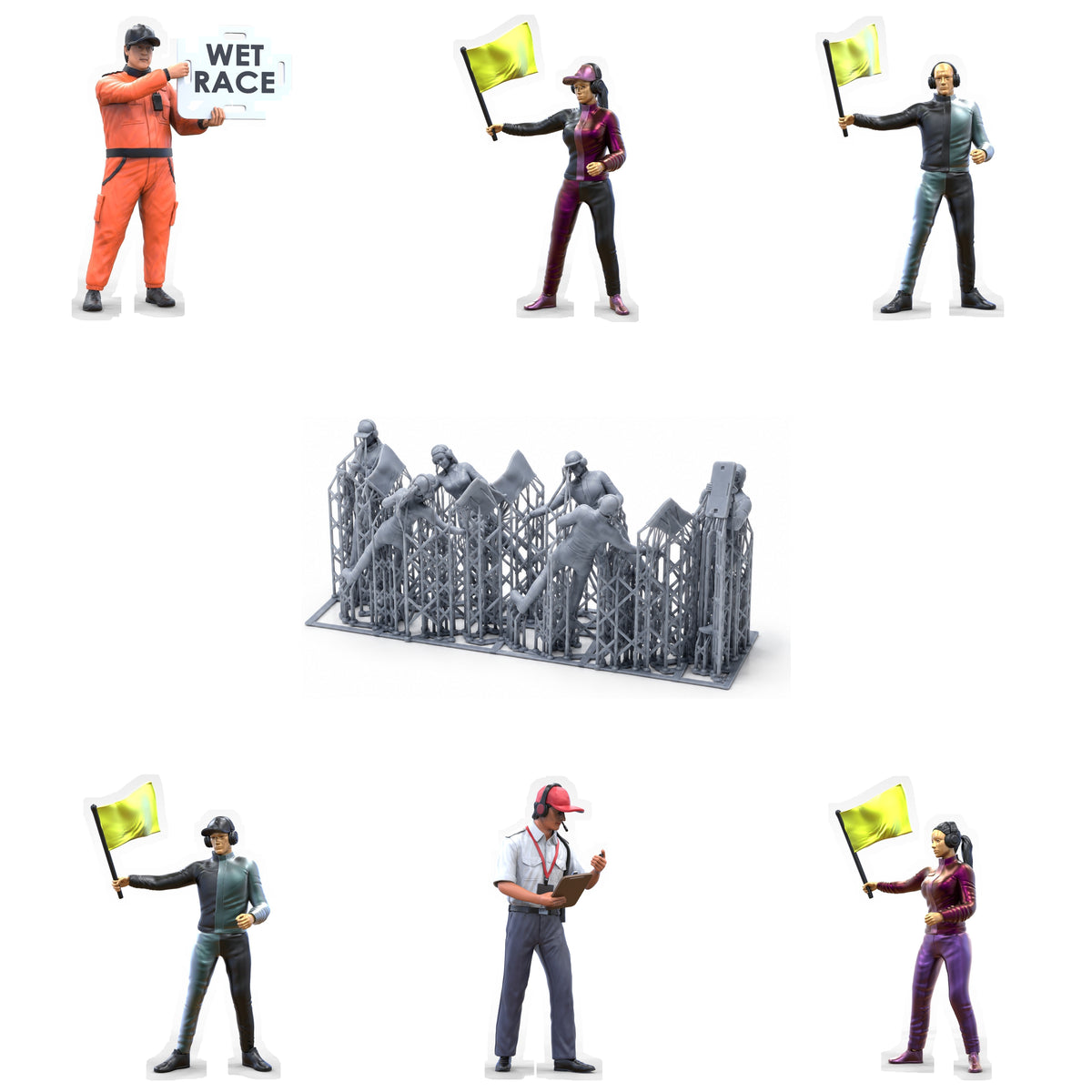 Foto del producto Diorama y modelismo figura en miniatura: Set de vigilantes 2, 6 figuras