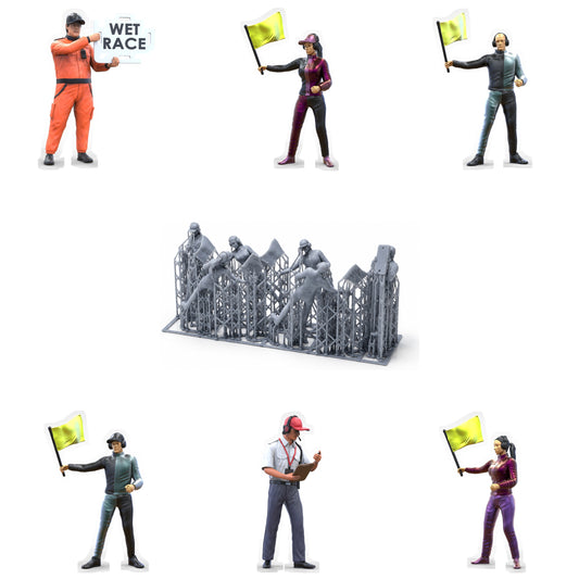 Foto del producto Diorama y modelismo figura en miniatura: Set de vigilantes 2, 6 figuras