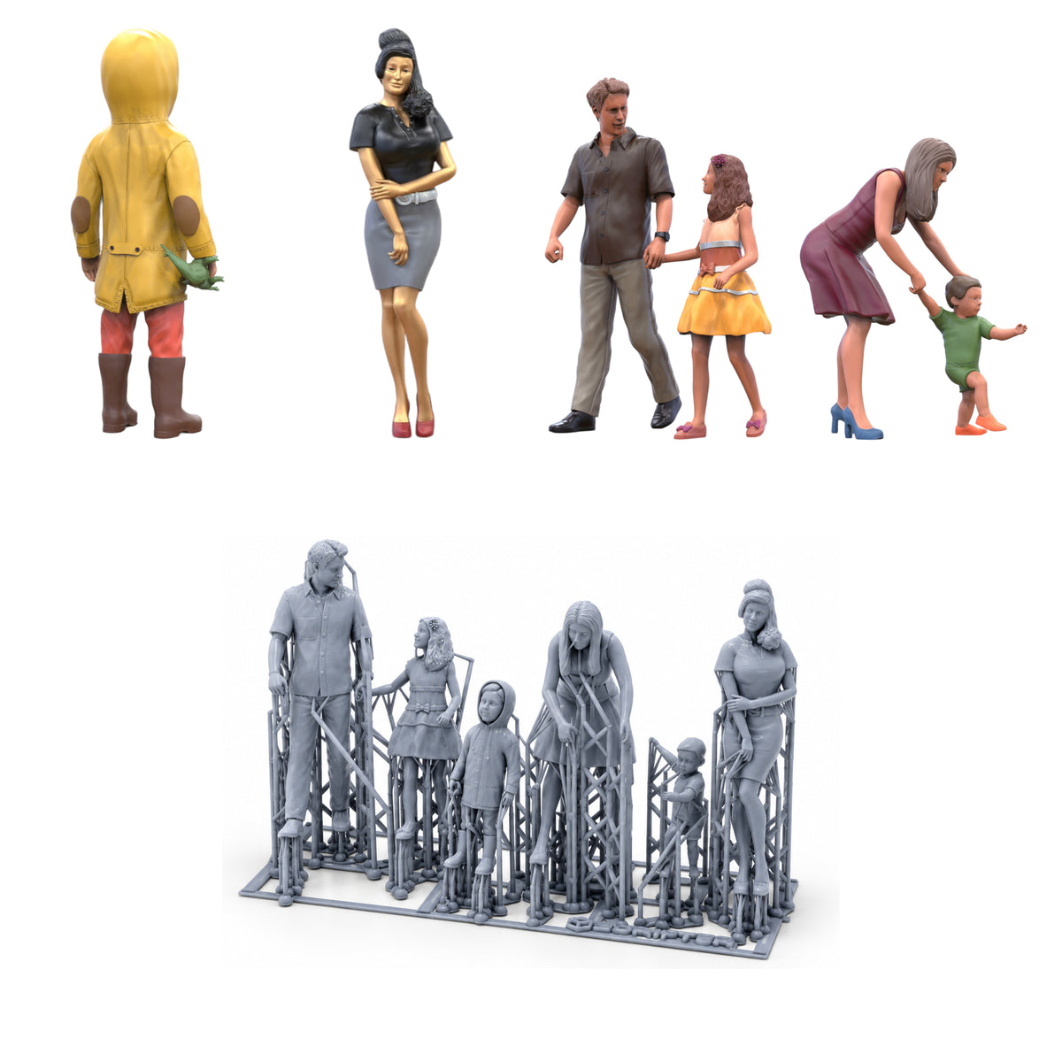 Foto del producto 0: Set familiar: padre, madre, hijo