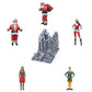 Foto del producto 0: Set de Navidad, 5 figuras y 12 regalos, Santa Claus y ayudantes duendes: Tema Navidad