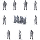 Hip-Hop, Urban y Streetwear: 9 figuras de resina sin pintar en vista abierta