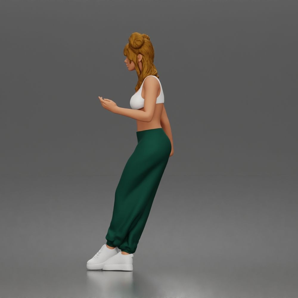 Diorama Modellbau Produktfoto 3: Stehende Figur: Frau im schulterfreien Badeanzug (a198)
