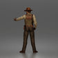 Diorama Modellbau Produktfoto 4: Stehende Figur: Sheriff mit Westernhut, Stiefeln & Ausrüstungsgürtel (a205)