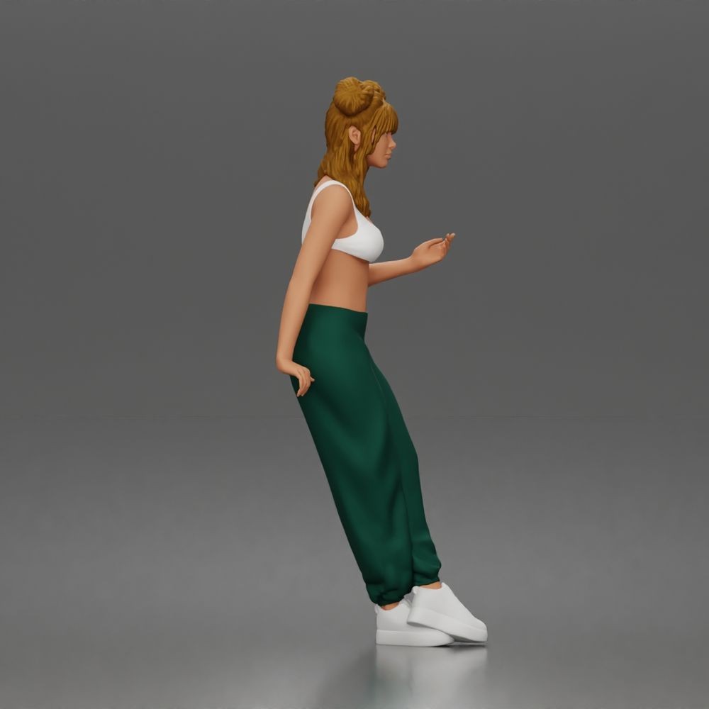 Diorama Modellbau Produktfoto 5: Stehende Figur: Frau im schulterfreien Badeanzug (a198)
