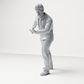 Diorama Modellbau Produktfoto 3: Stehende Figur: Bärtiger Mann im Anzug präsentiert oder hält Rede (a196)