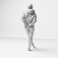Diorama Modellbau Produktfoto 8: Gehende Figur: Mann in Freizeitkleidung mit Händen hinter dem Rücken (a158)