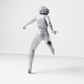 Diorama Modellbau Produktfoto 8: Diorama Figur: Laufende Person mit kurzer Jacke & hohen Stiefeln (a159)