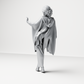 Foto de producto de maqueta de diorama 7: Figura de pie: mujer con la mano levantada, capa fluida y zapatos de plataforma (a174)