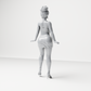 Diorama Modellbau Produktfoto 8: Stehende Figur: Frau im kurzen figurbetonten Kleid & High Heels (a177)