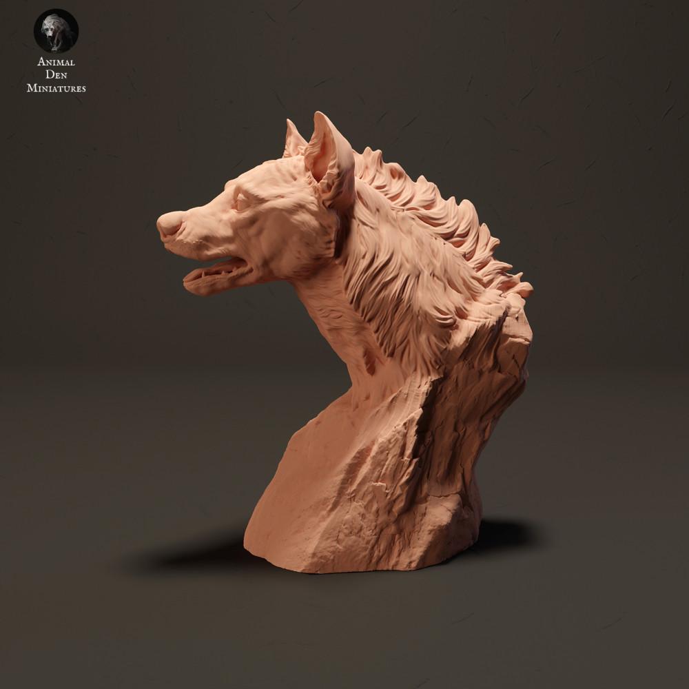 Foto de producto de figura de animal Animal Den Miniatures 2: Figura de animal salvaje: hiena manchada - Busto (23_08_14)