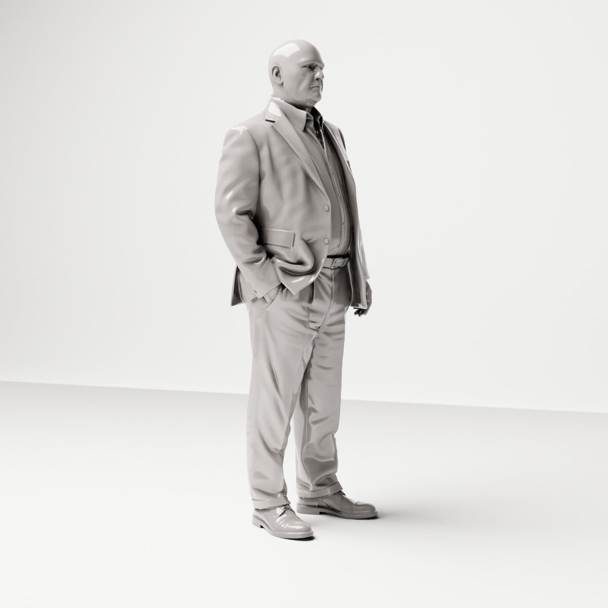 Figura de pie: hombre de negocios con traje (Ref. n.º 508) - vista completa de estudio 1