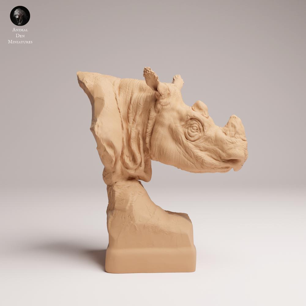 Foto de producto 1: Figura de animal salvaje: Rinoceronte de Sumatra macho - Busto (25_03_10)