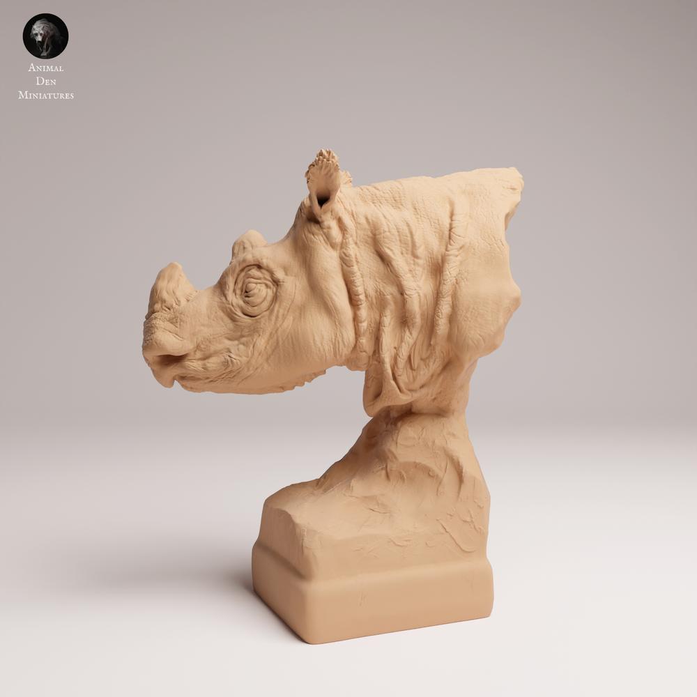 Foto de producto 2: Figura de animal salvaje: rinoceronte de Sumatra macho - busto (25_03_10)
