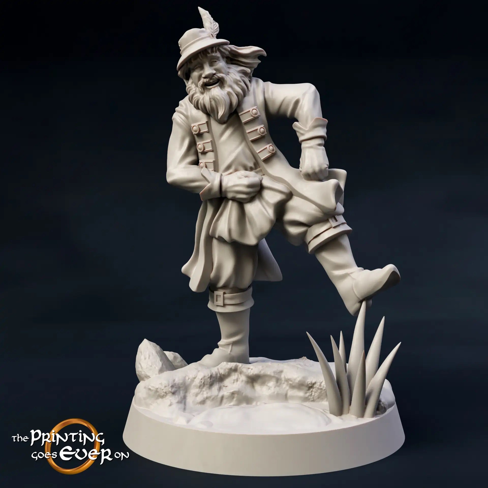 Produktfoto Tabletop 28mm The Printing Goes Ever On (TPGEO)  0: Thom und Silverflower: Sehr alter Mann mit Gattin - Herr des Waldes und der Natur